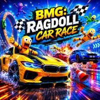 Play BMG: Ragdoll Car Race now!
