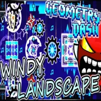PLay Geometry Dash Windy Landscape now!
