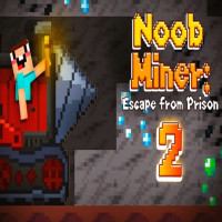 Play Noob Miner 2 Escape From Prison now!