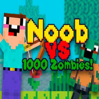 Play Noob Vs 1000 Zombies! now!