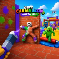 Obby: Chameleon - Paint & Hide - free online game