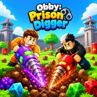 Obby Prison Digger - free online game